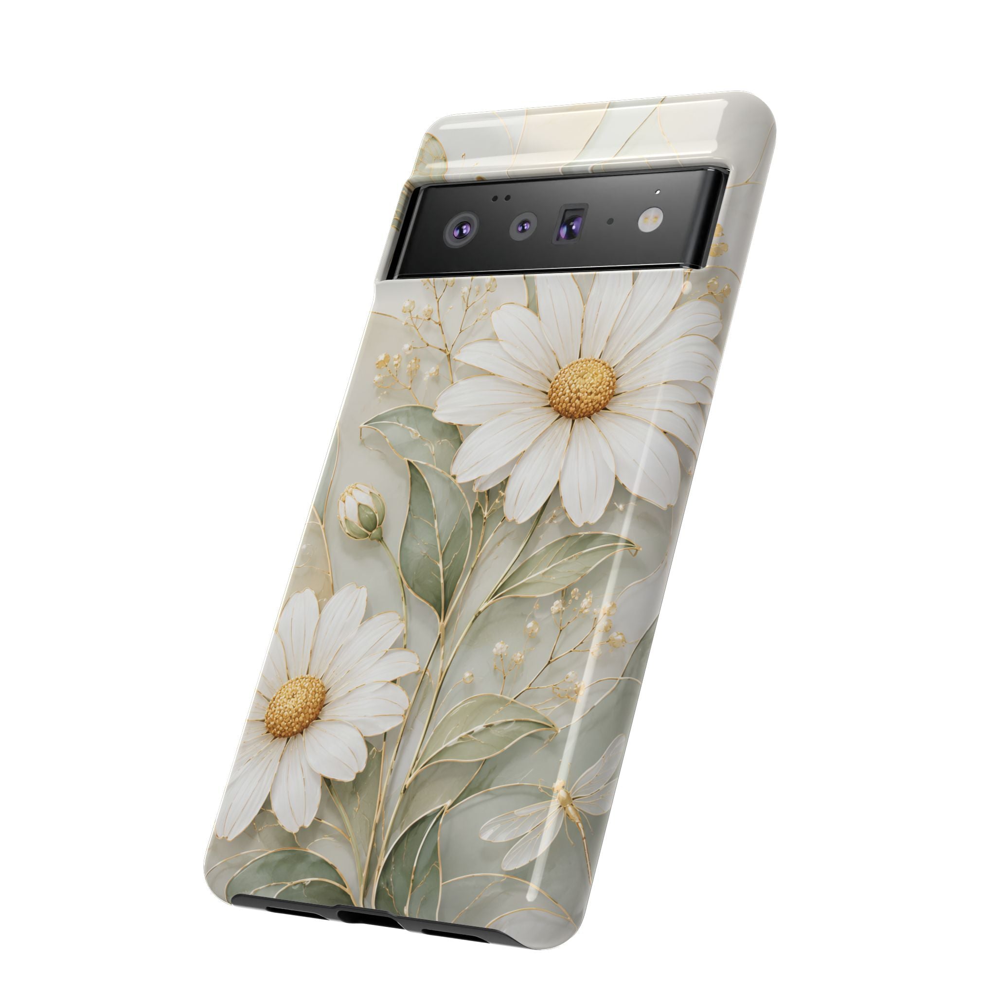 Vintage Daisy Google Pixel Phone Case | Cottagecore Floral Phone Cover