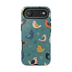 Colorful Bird iPhone Case | Cute Bird Pattern Cover
