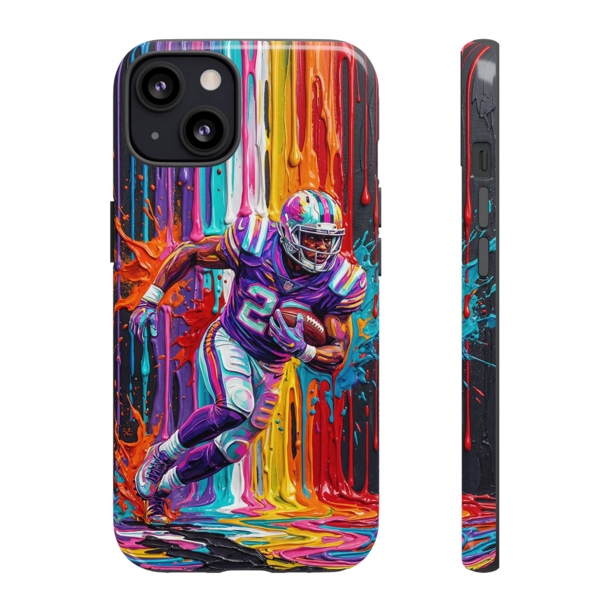 Vibrant American Football Runner iPhone Case