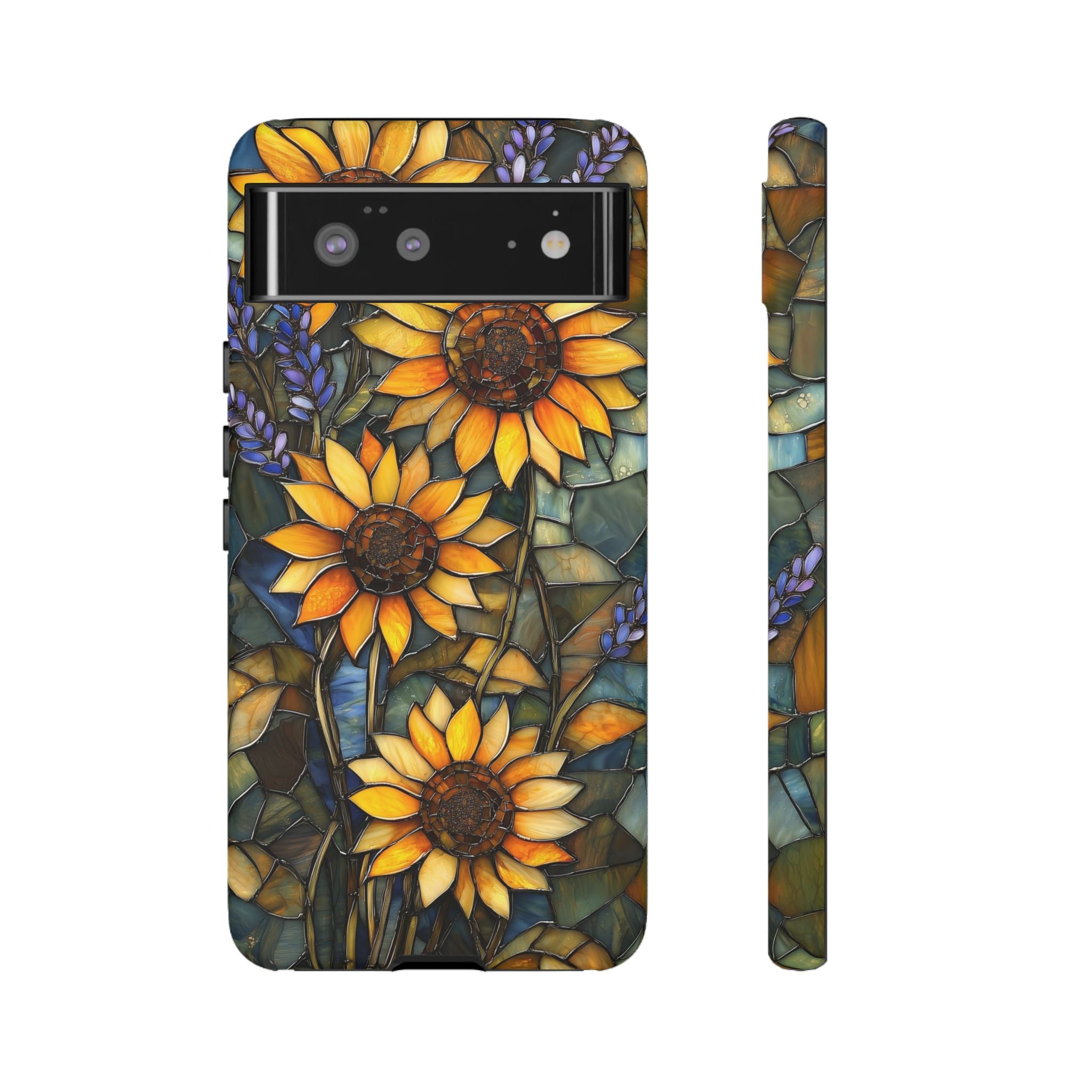Sunflower Stained Glass Tough Google Pixel Case