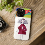Custodia per iPhone Donna Vino Artistica Colorata