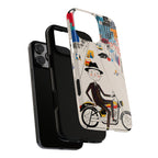 Custodia per iPhone Moto Nonno Vintage | Paesaggio Urbano Illustrato