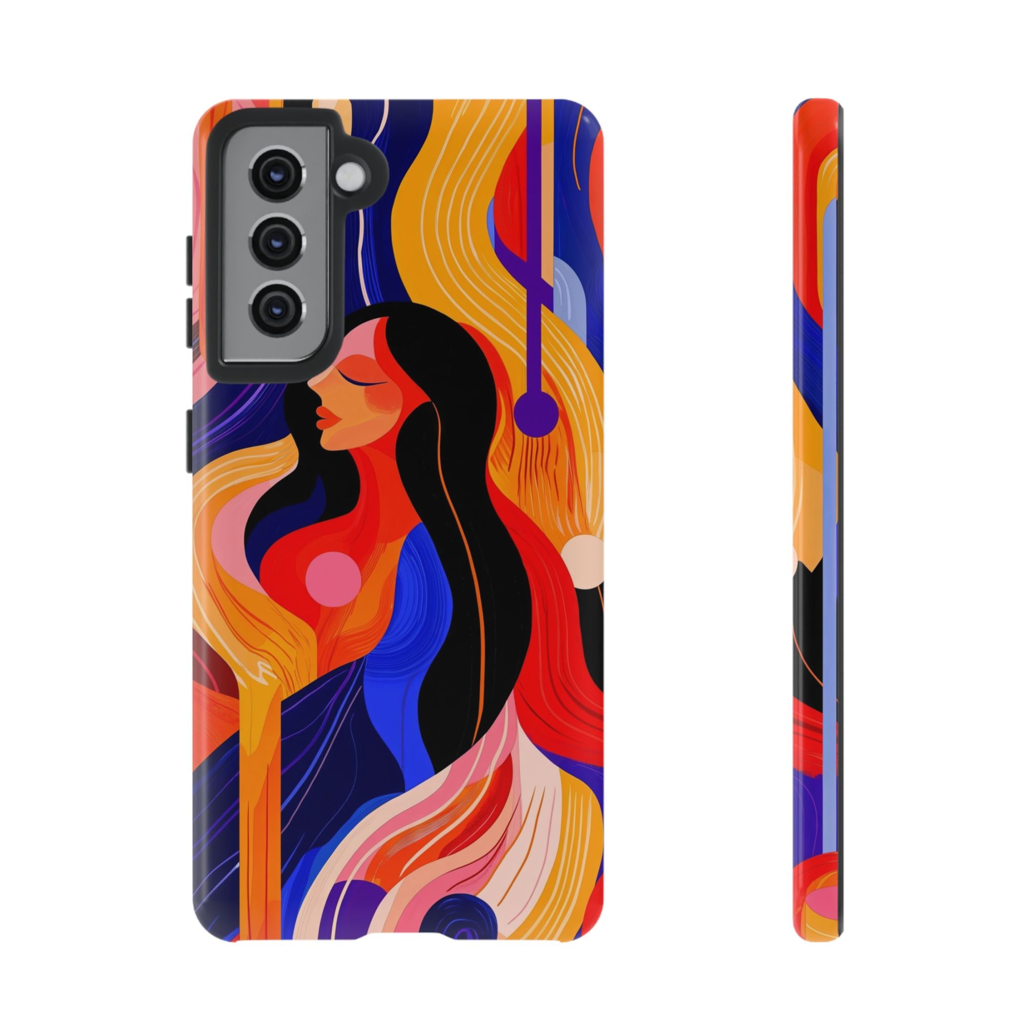 Abstract Colourful Woman Samsung Galaxy Tough Case | Vibrant Artistic