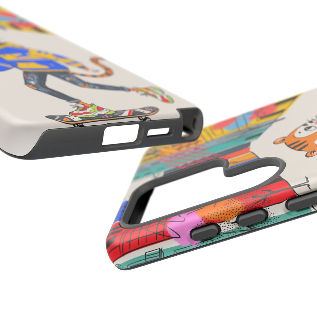 Skater Tiger Samsung Galaxy Phone Case