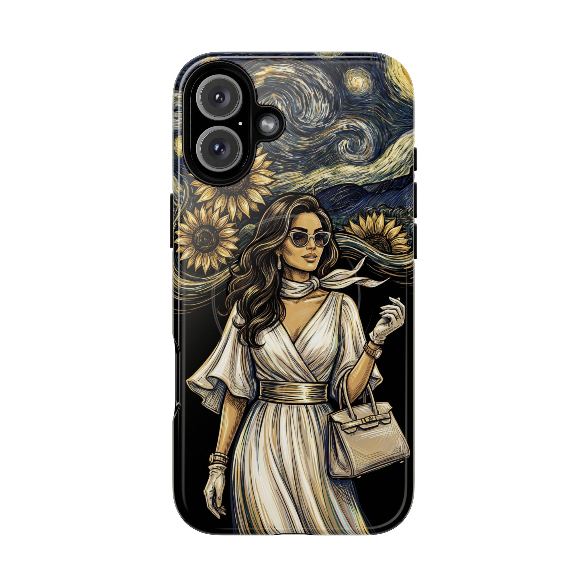 Van Gogh Night Sunflowers MagSafe iPhone Case | Chic Woman Art