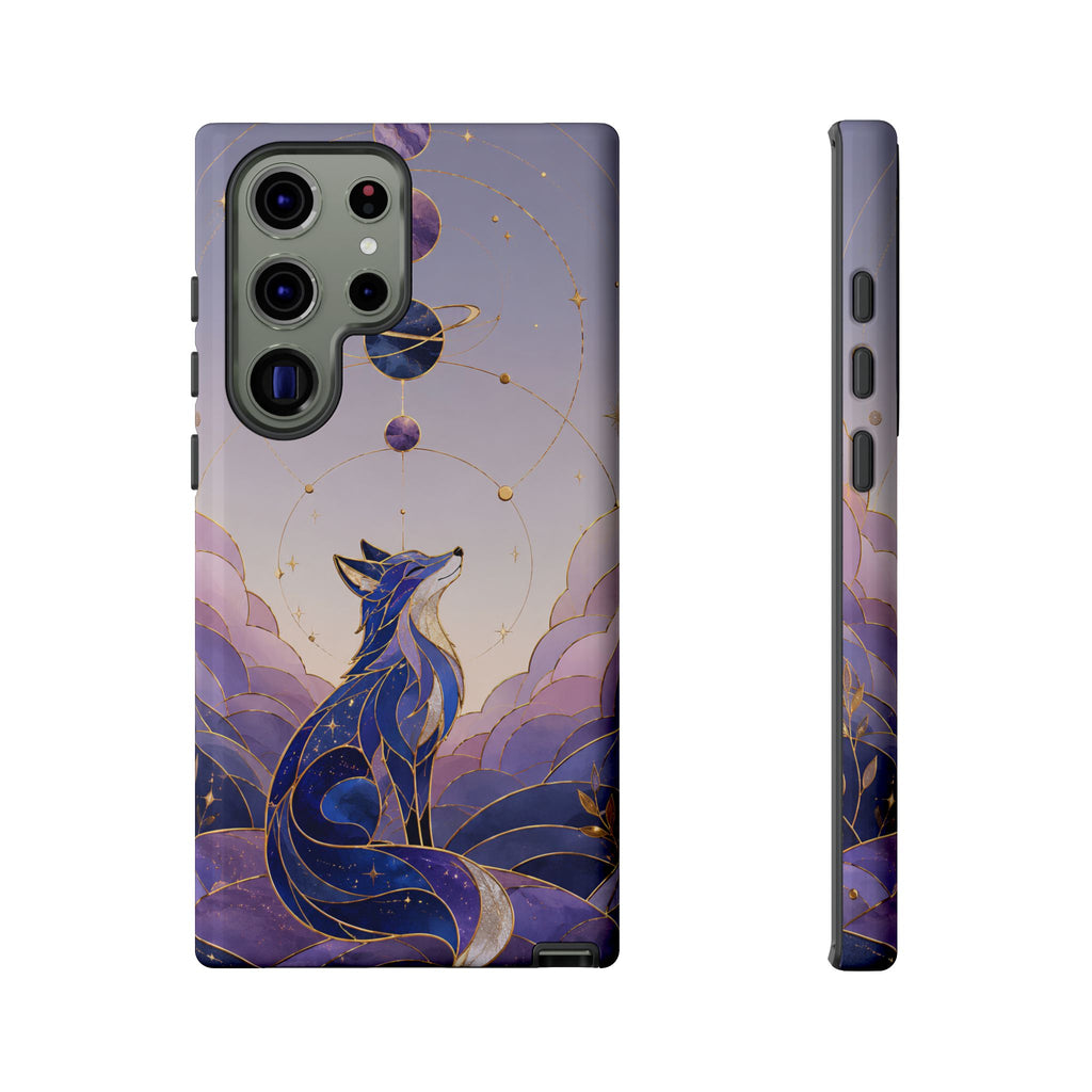 Celestial Fox Samsung Galaxy Phone Case | Moon Fox Phone Case