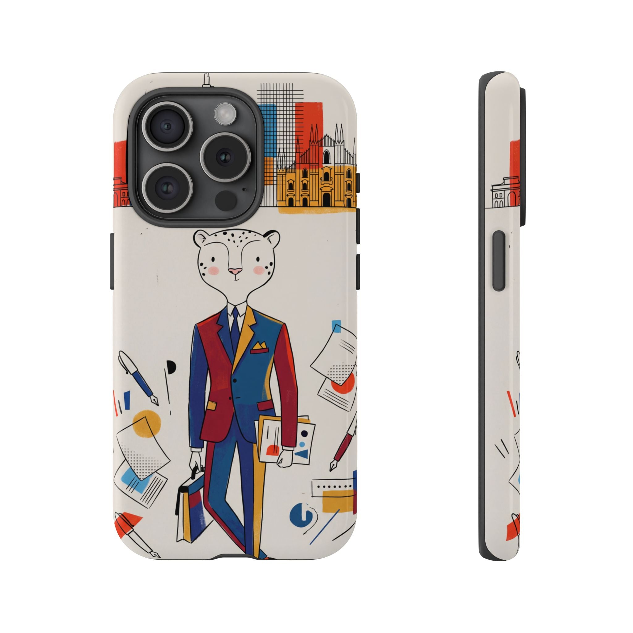 Leopard Executive Phone Case | Business Chic Illustrated