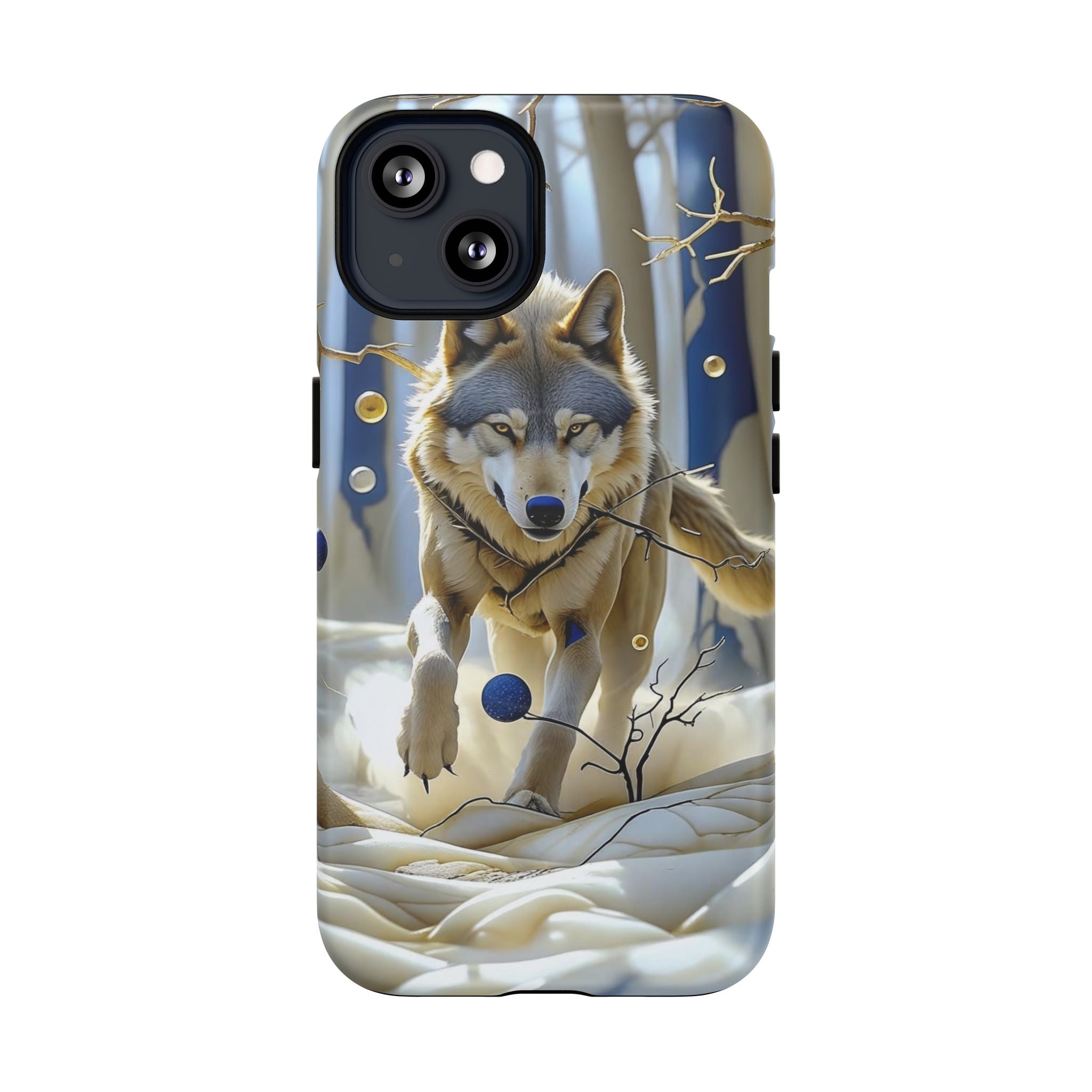 Wolf Running Tough MagSafe Protective iPhone Case