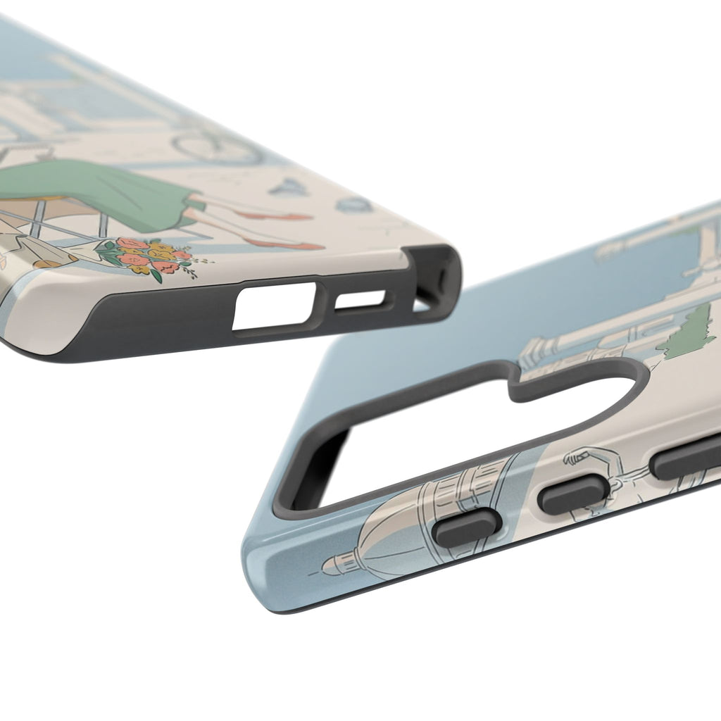 Florence Art Aesthetic Samsung Galaxy Phone Case | Renaissance Italy Travel Illustration