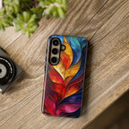 Abstract Colourful Leaf Samsung Galaxy Case