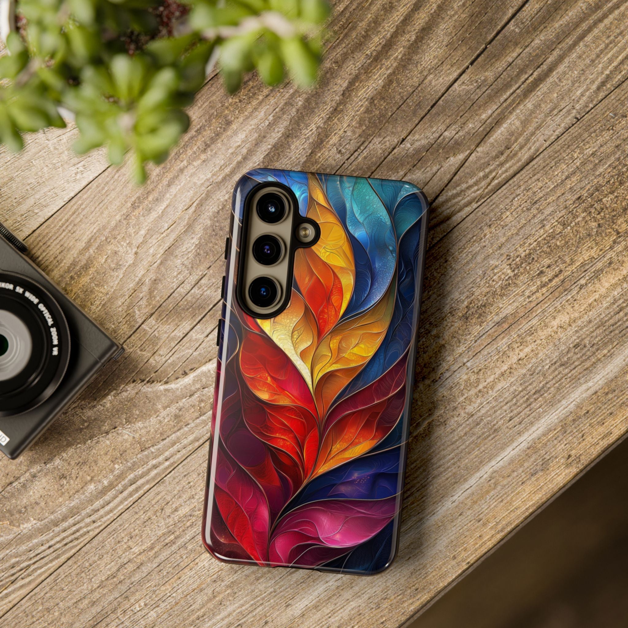 Abstract Colourful Leaf Samsung Galaxy Case