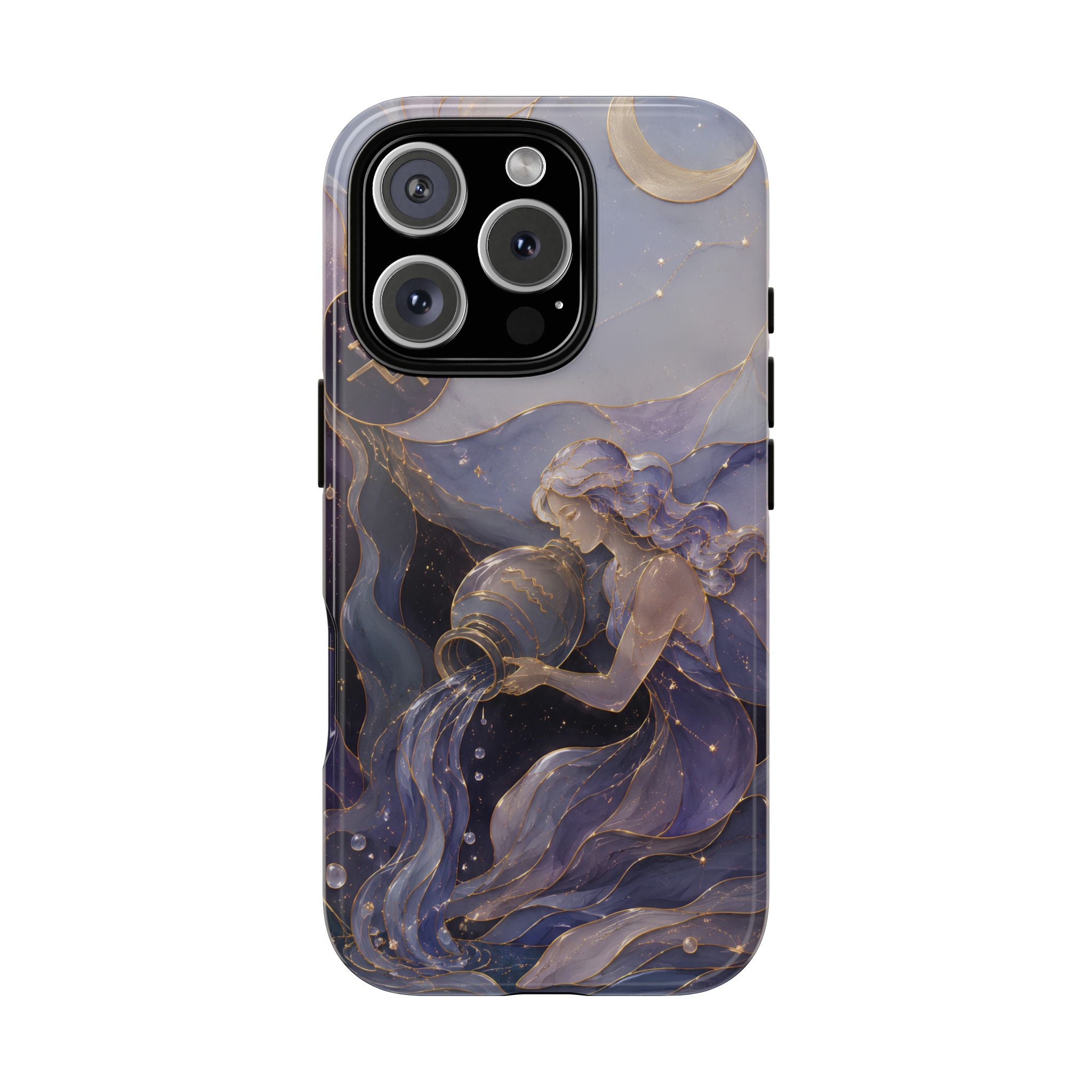 Aquarius Zodiac iPhone Case | Celestial Astrology Gift