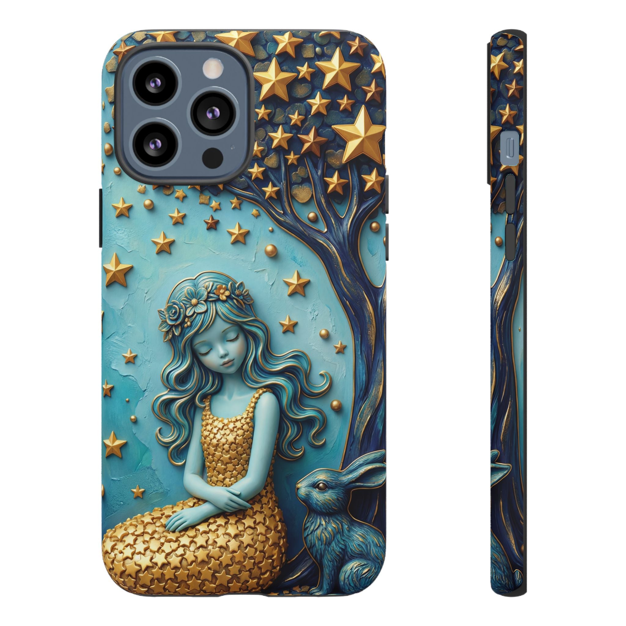 Dreamy Maiden & Star Tree iPhone Case