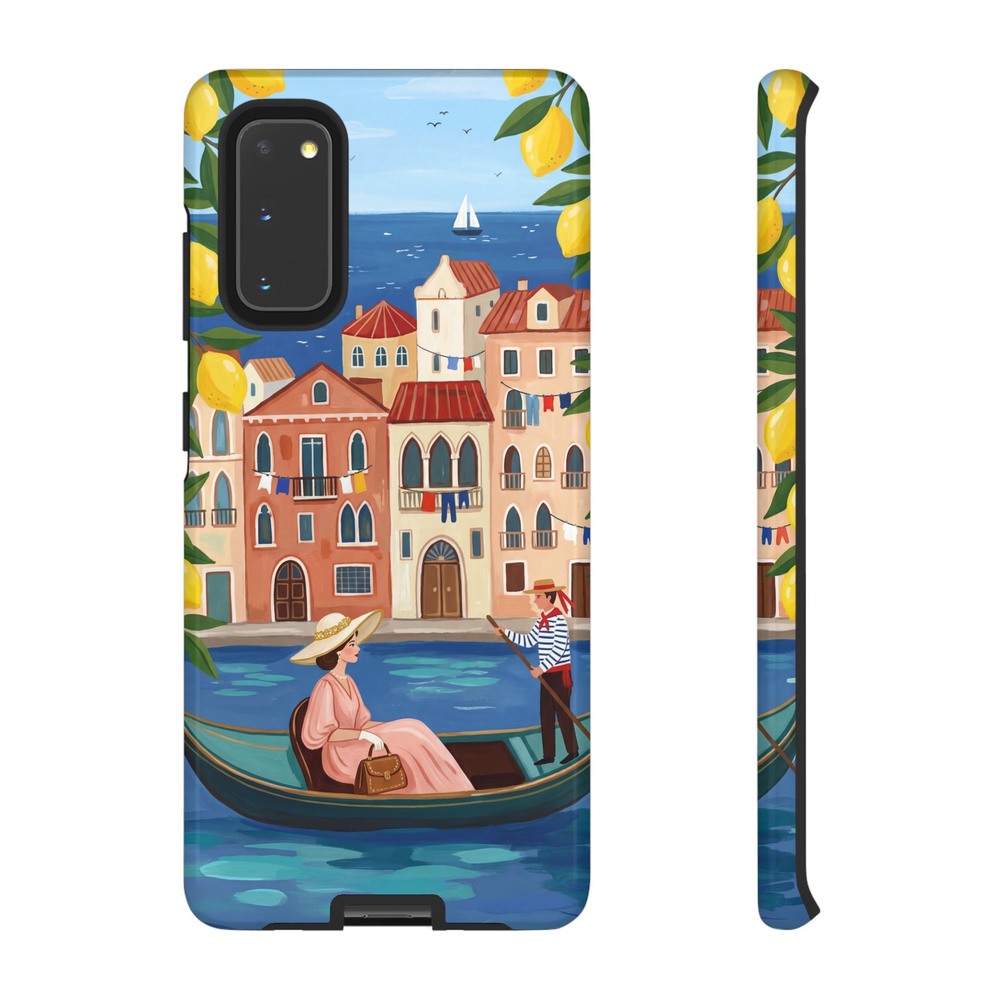 Venetian Gondola Samsung Galaxy Phone Case | Lemon Coast Waterfront Travel