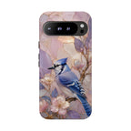 Blue Jay Google Pixel Phone Case | Bird Floral Phone Case