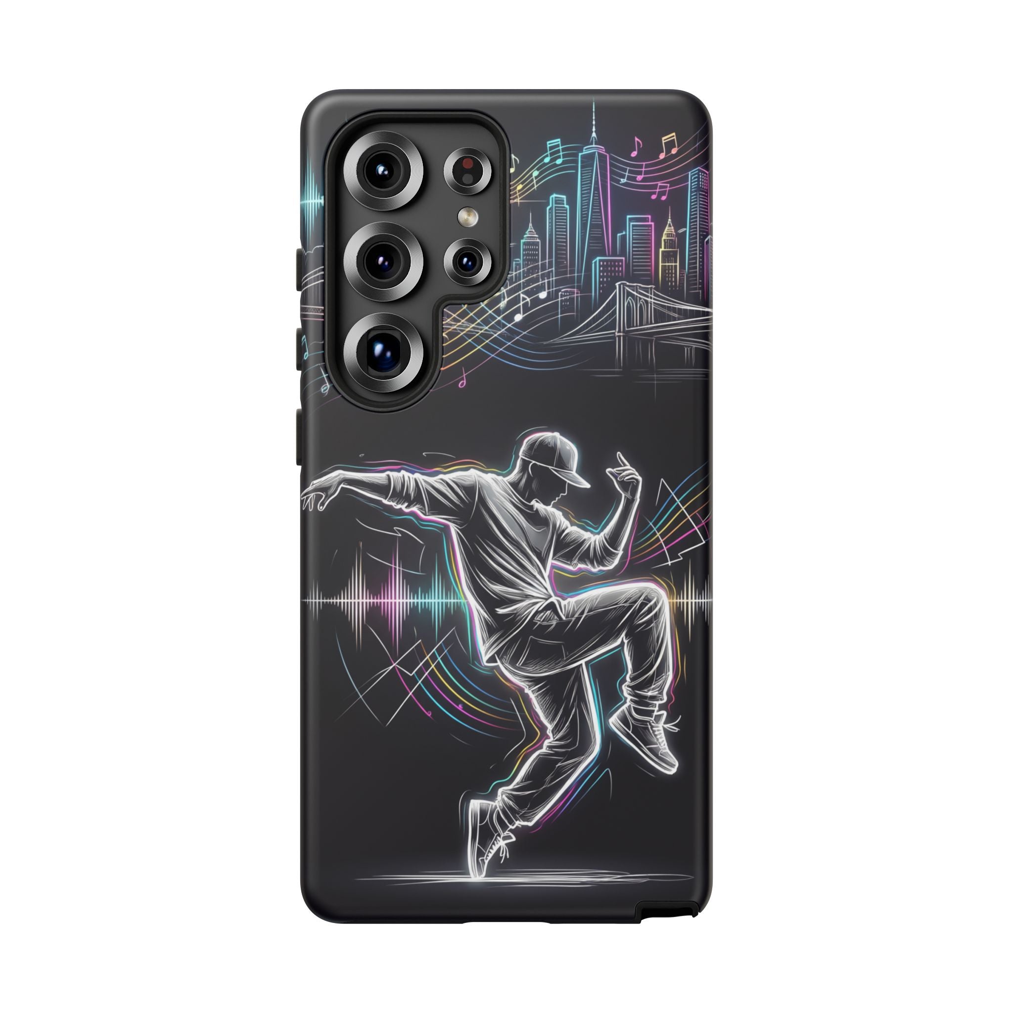 Dancer Neon Skyline Samsung Galaxy Phone Case