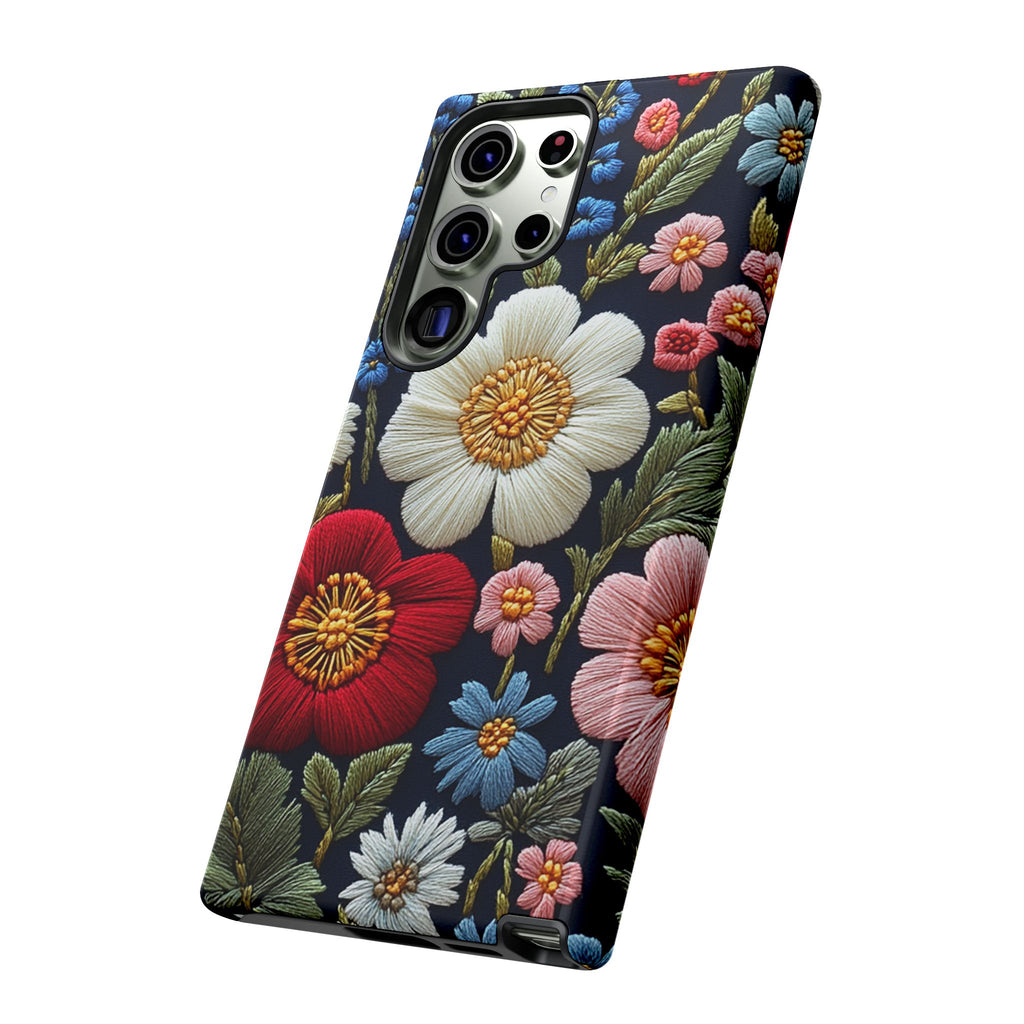 Floral Embroidered Garden Samsung Galaxy Case