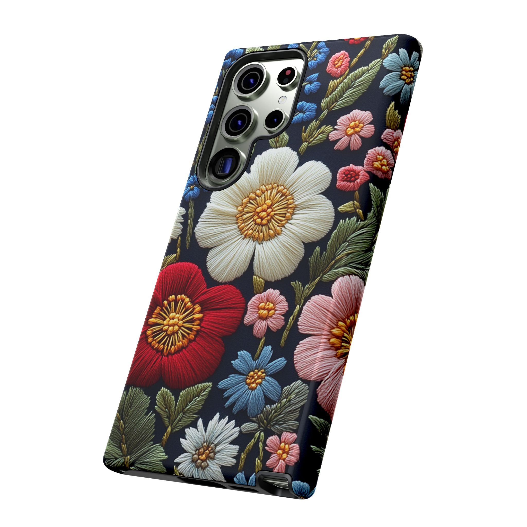 Floral Embroidered Garden Samsung Galaxy Case