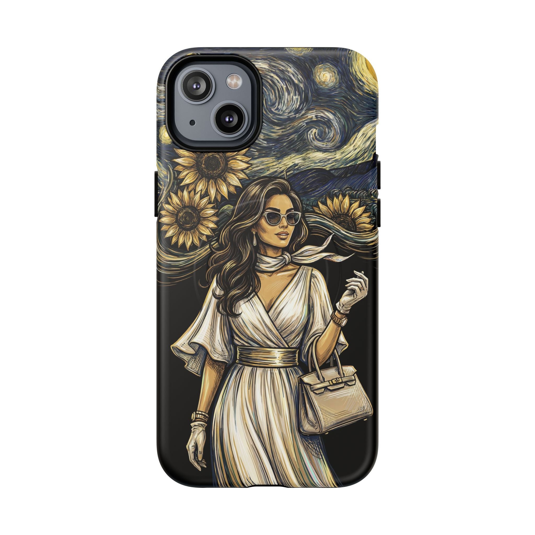 Van Gogh Night Sunflowers MagSafe iPhone Case | Chic Woman Art