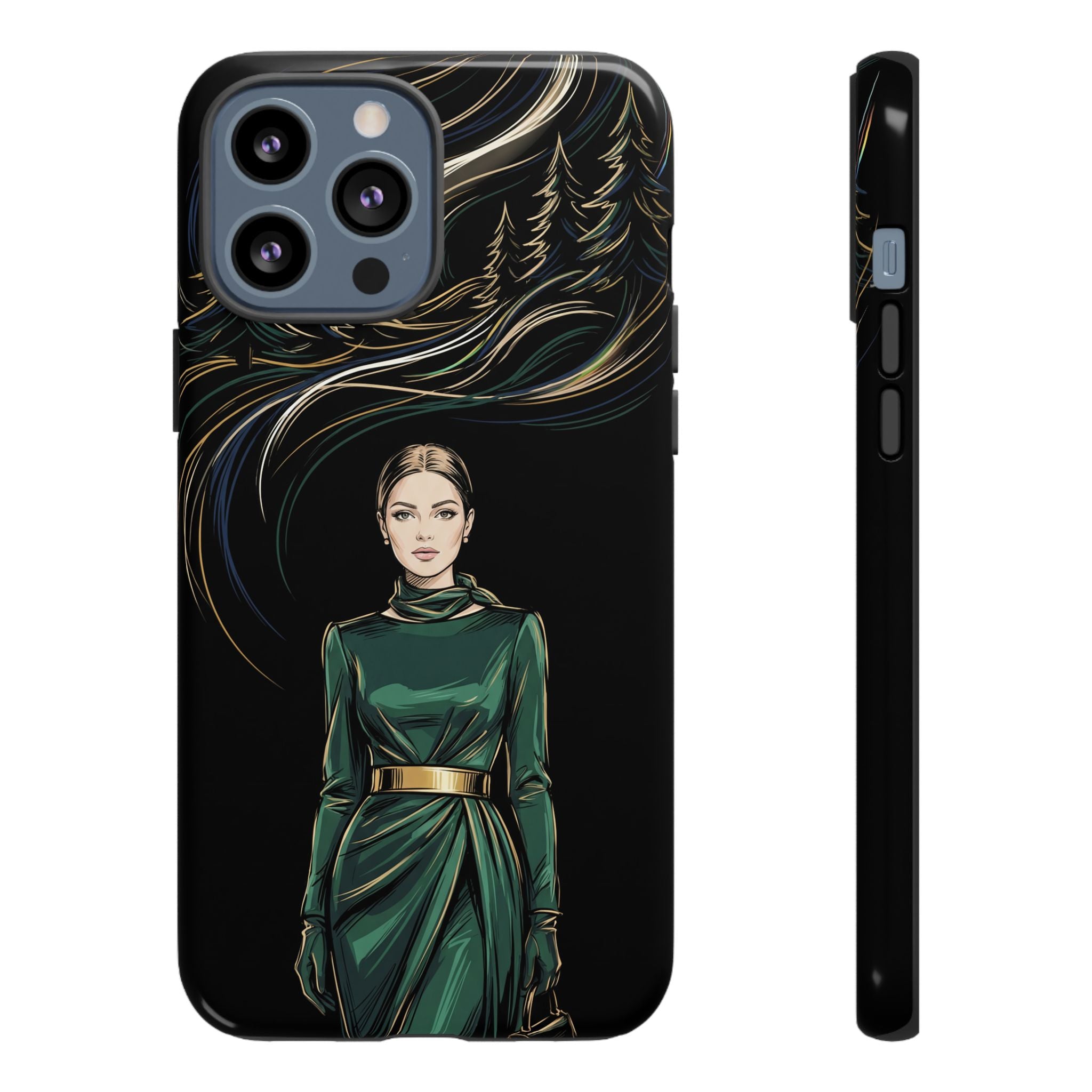 Elegant Forest Woman iPhone Case