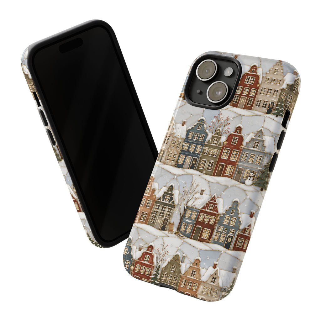 Winter Village iPhone Case | Snowy Town iPhone Case