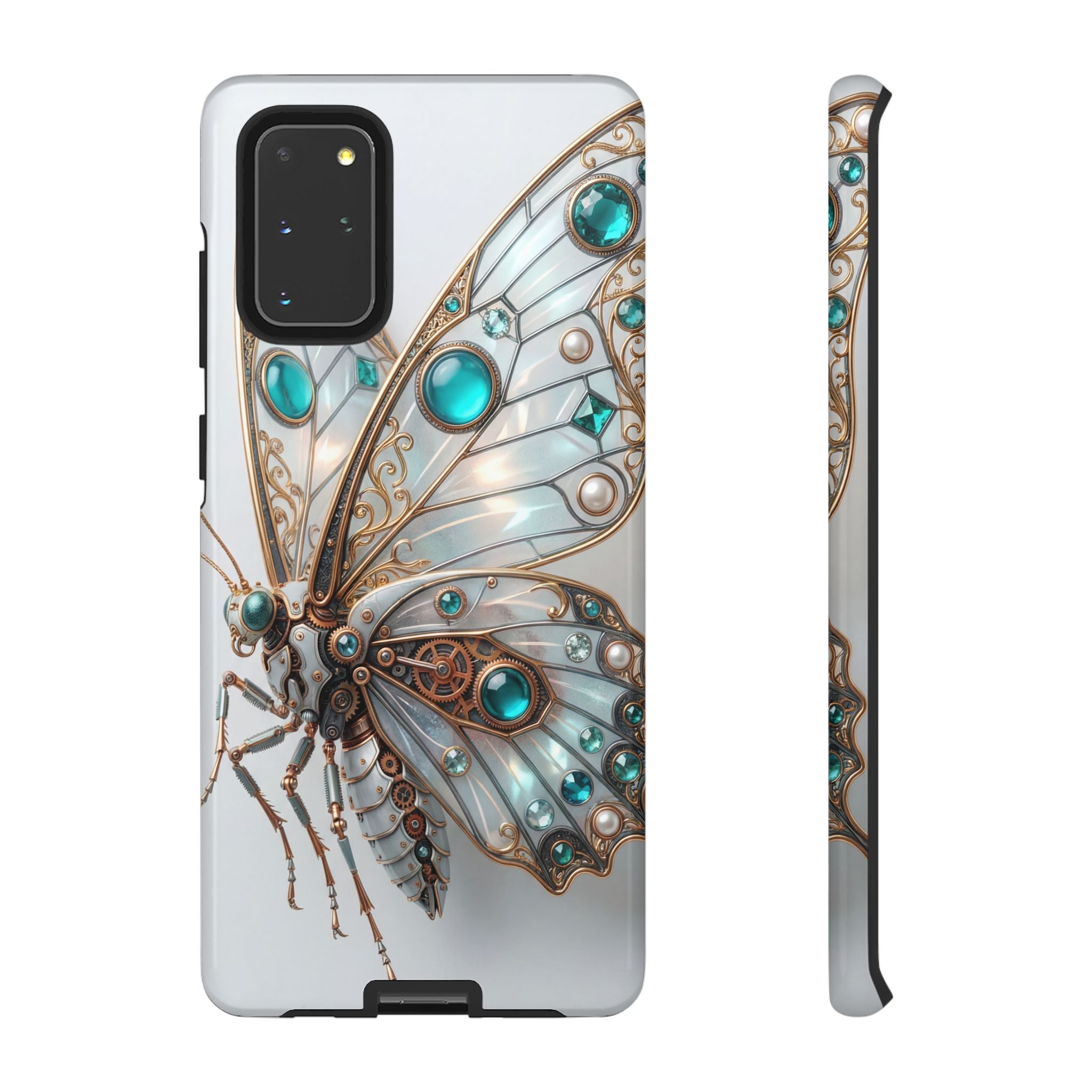 Butterfly Gem Phone Case — Steampunk Teal Jewel Samsung Galaxy Case