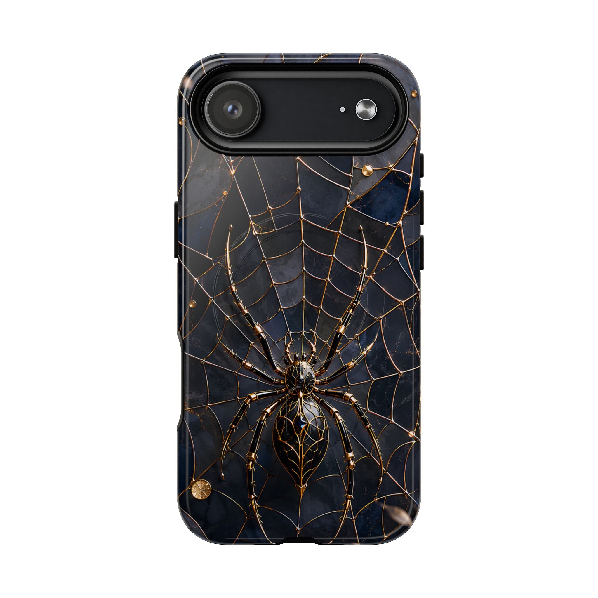 Golden Spider Web Tough MagSafe Case