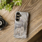 Snow Leopard Samsung Galaxy Phone Case | Winter Wildlife Phone Case