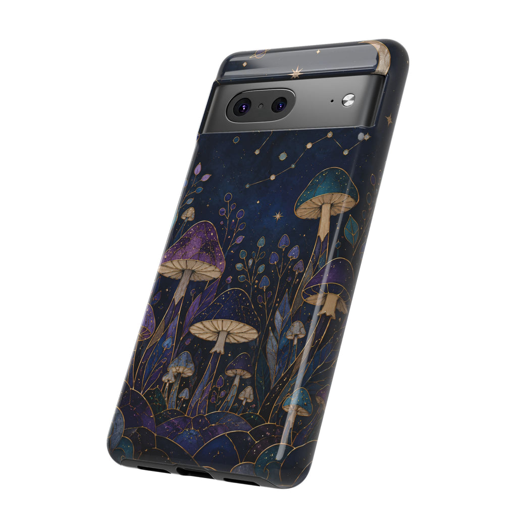 Mushroom Google Pixel Phone Case | Midnight Forest Phone Case