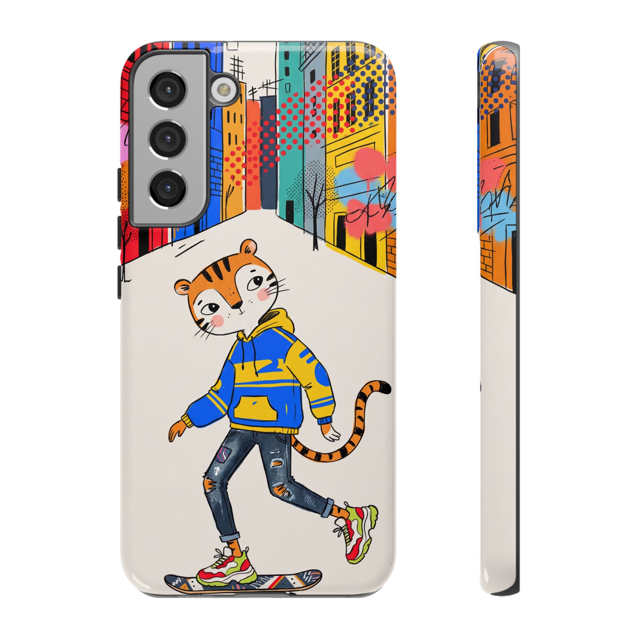 Skater Tiger Samsung Galaxy Phone Case