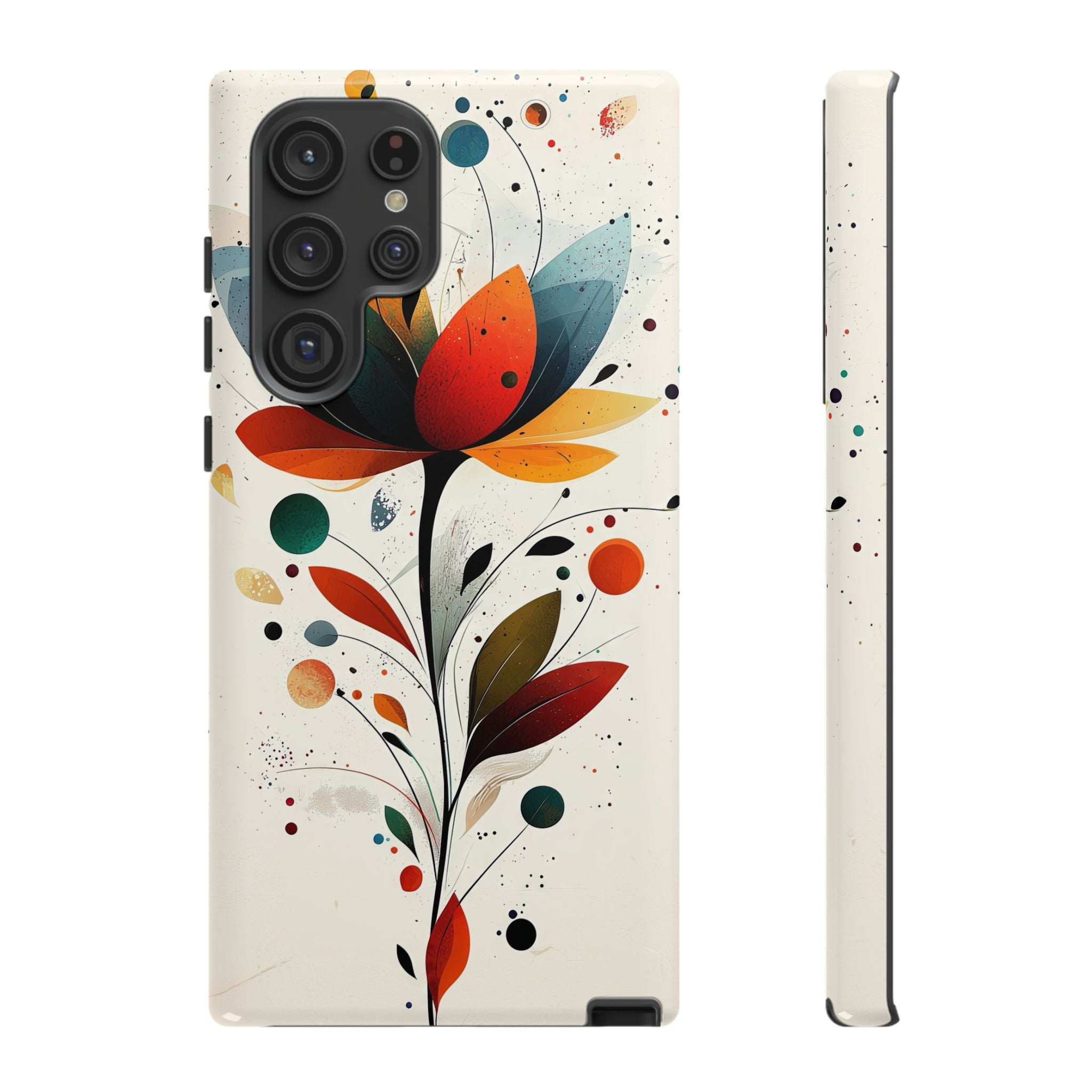 Floral Art Samsung Galaxy Case | Colourful Abstract Bloom
