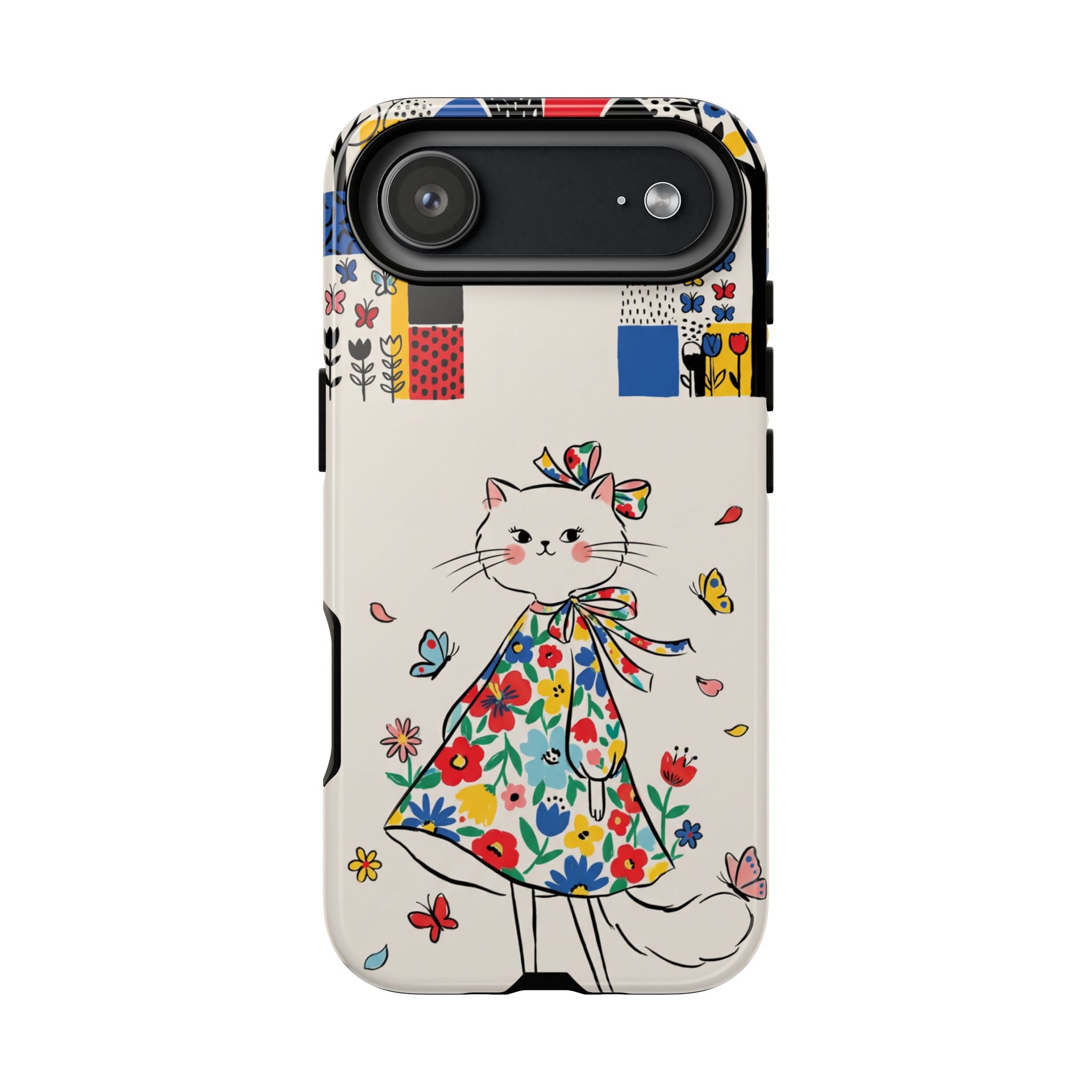 Floral Kitty iPhone Case | Cute Cat