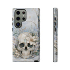 Gothic Skull Samsung Galaxy Phone Case | Winter Floral Phone Case