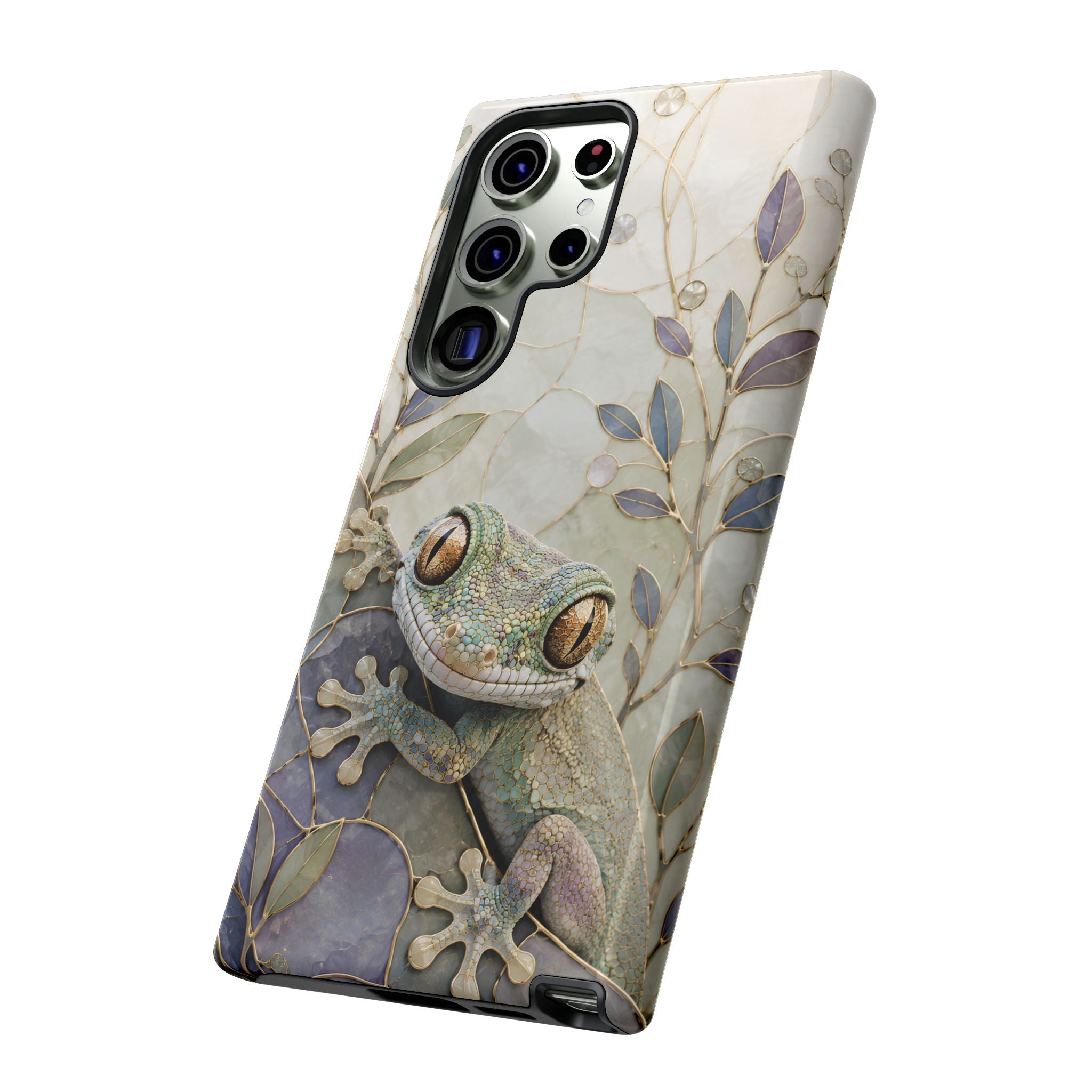 Tree Frog Samsung Galaxy Phone Case | Stained Glass Frog Cover