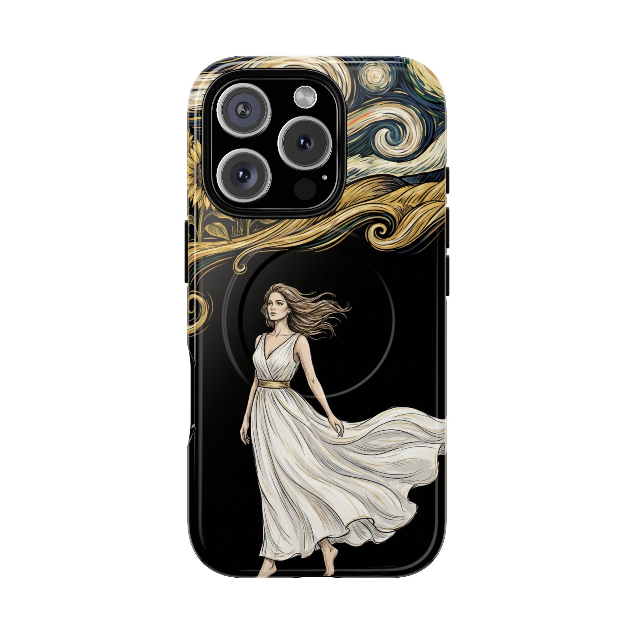 Grecian Muse MagSafe iPhone Case | Artistic Goddess Protective Case