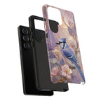 Blue Jay  Samsung Galaxy Phone Case | Bird Floral Phone Case