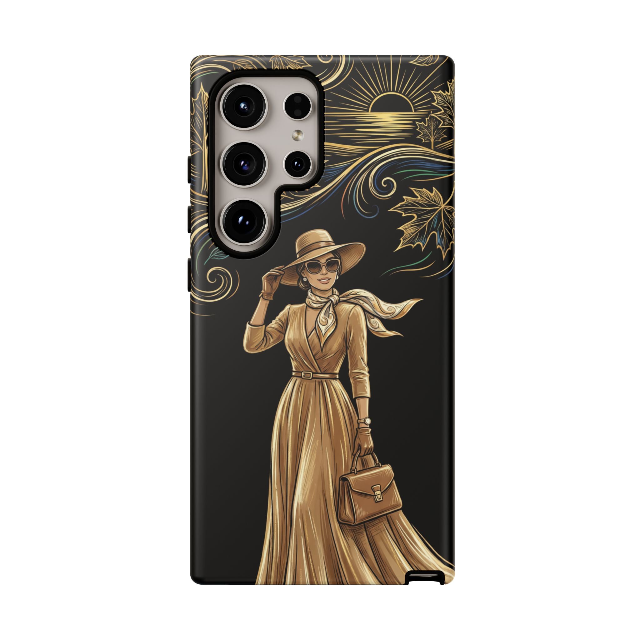 Vintage Autumn Lady Samsung Galaxy Phone Case