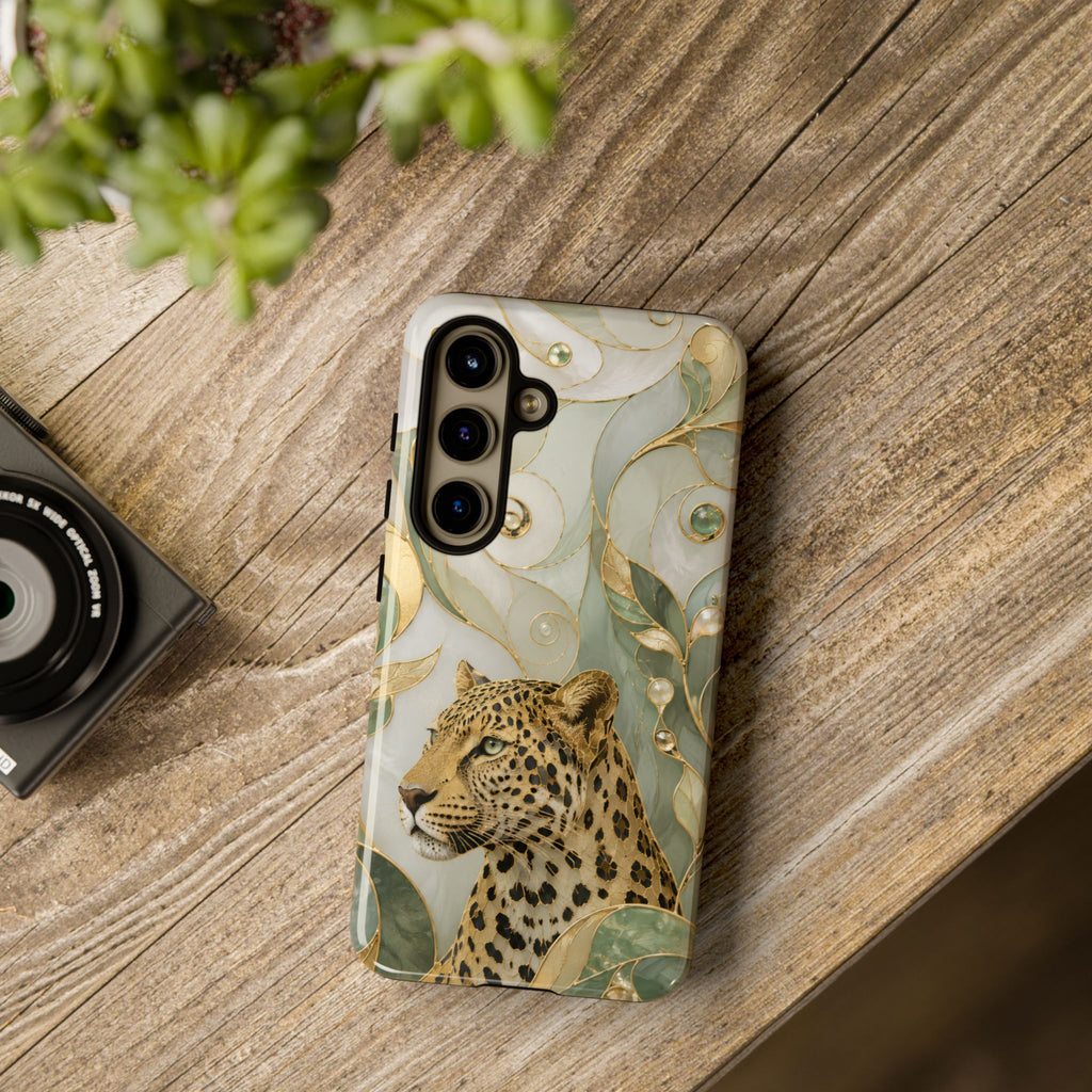 Leopard Samsung Galaxy Phone Case | Elegant Big Cat Art Cover