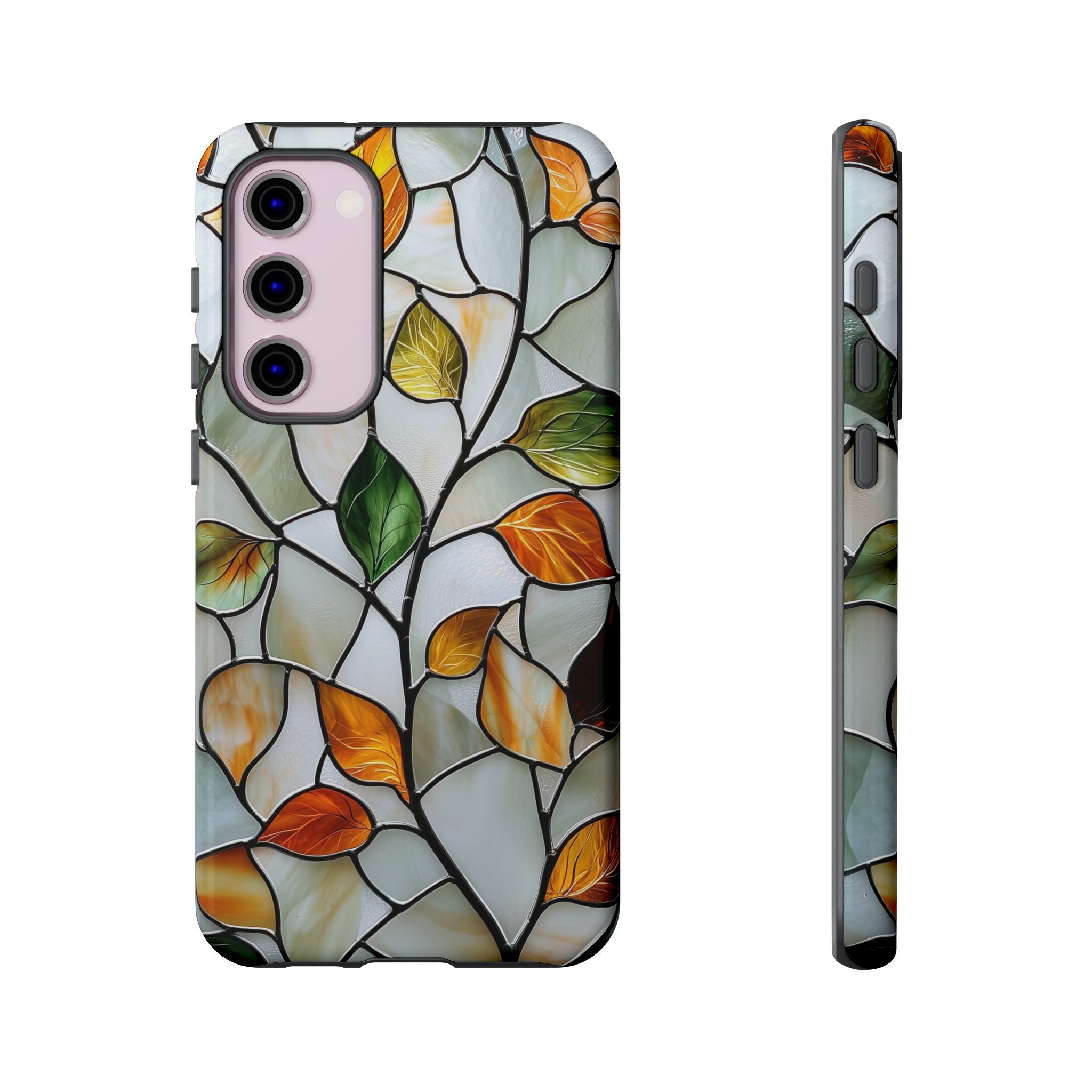 Stained Glass Autumn Leaves Mosaic Samsung Galaxy S Case