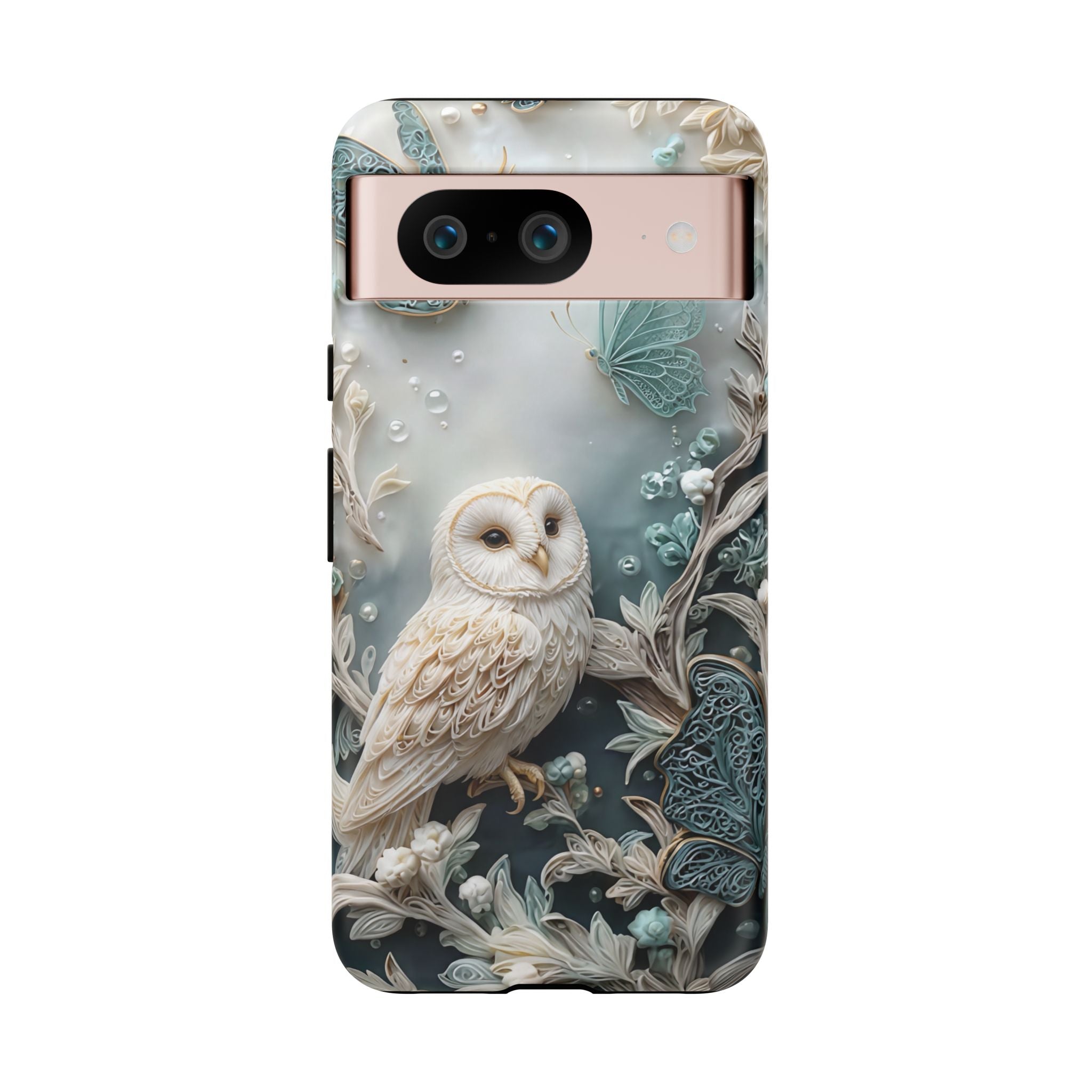 Barn Owl & Butterflies Tough Google Pixel Case