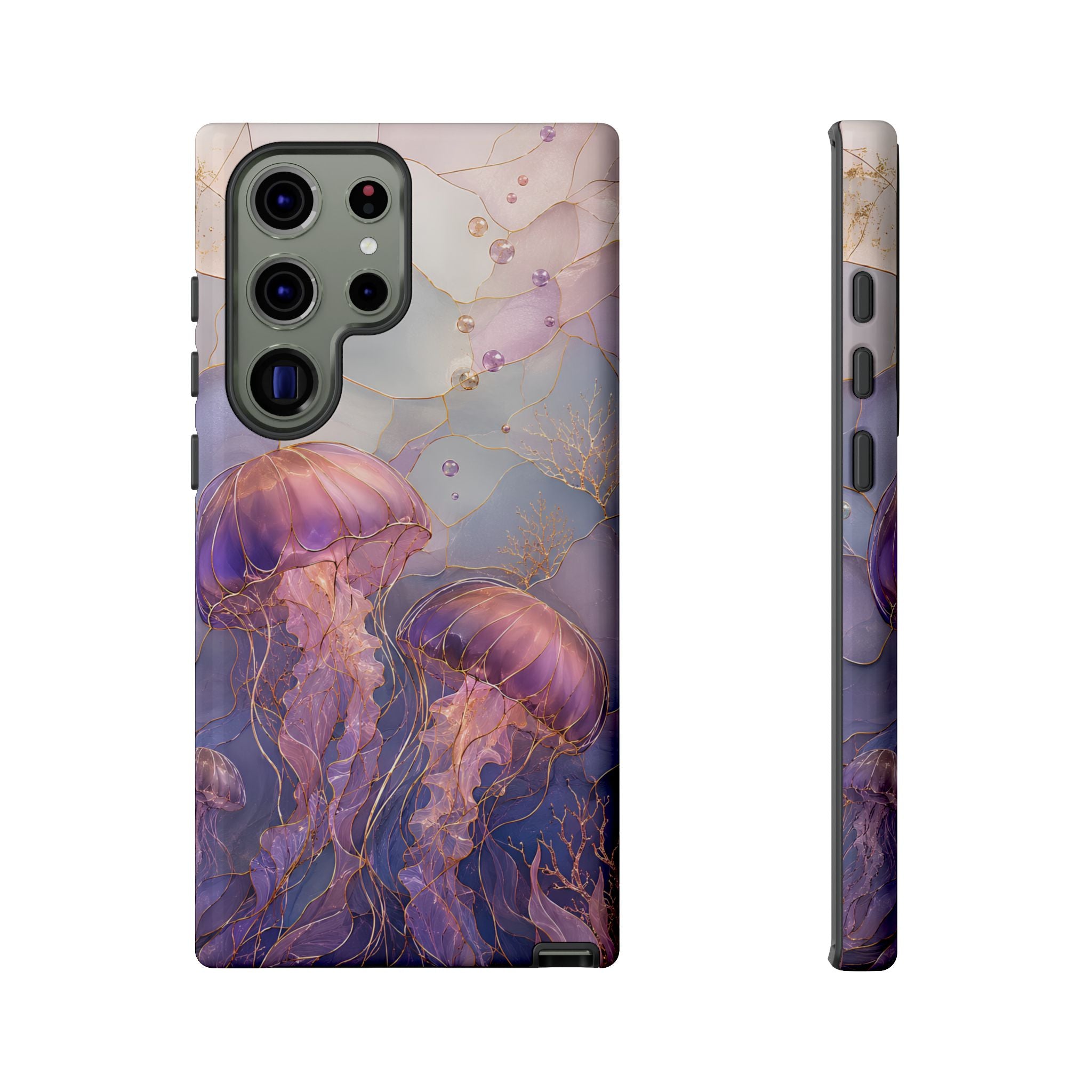 Jellyfish Samsung Galaxy Phone Case | Stained Glass Ocean Phone Case