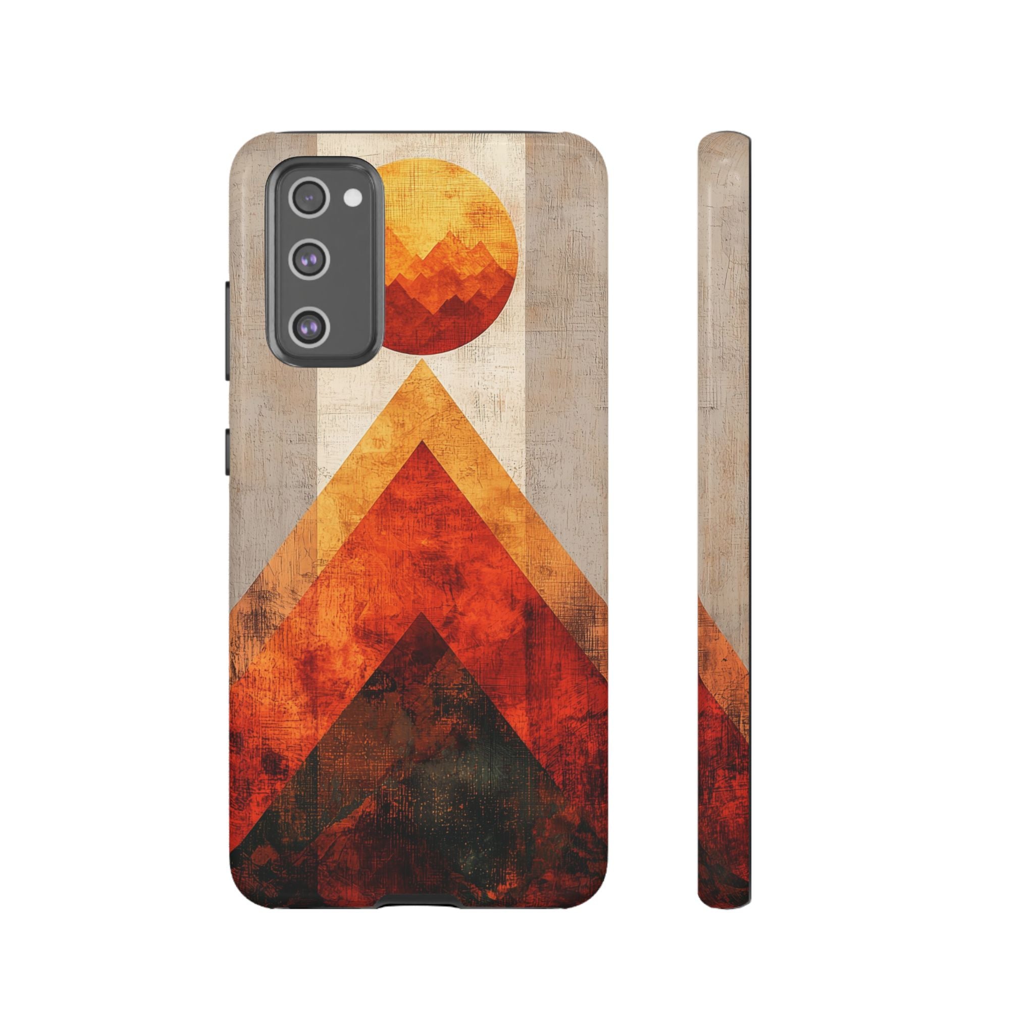 Retro Geometric Sunset Samsung Galaxy Case