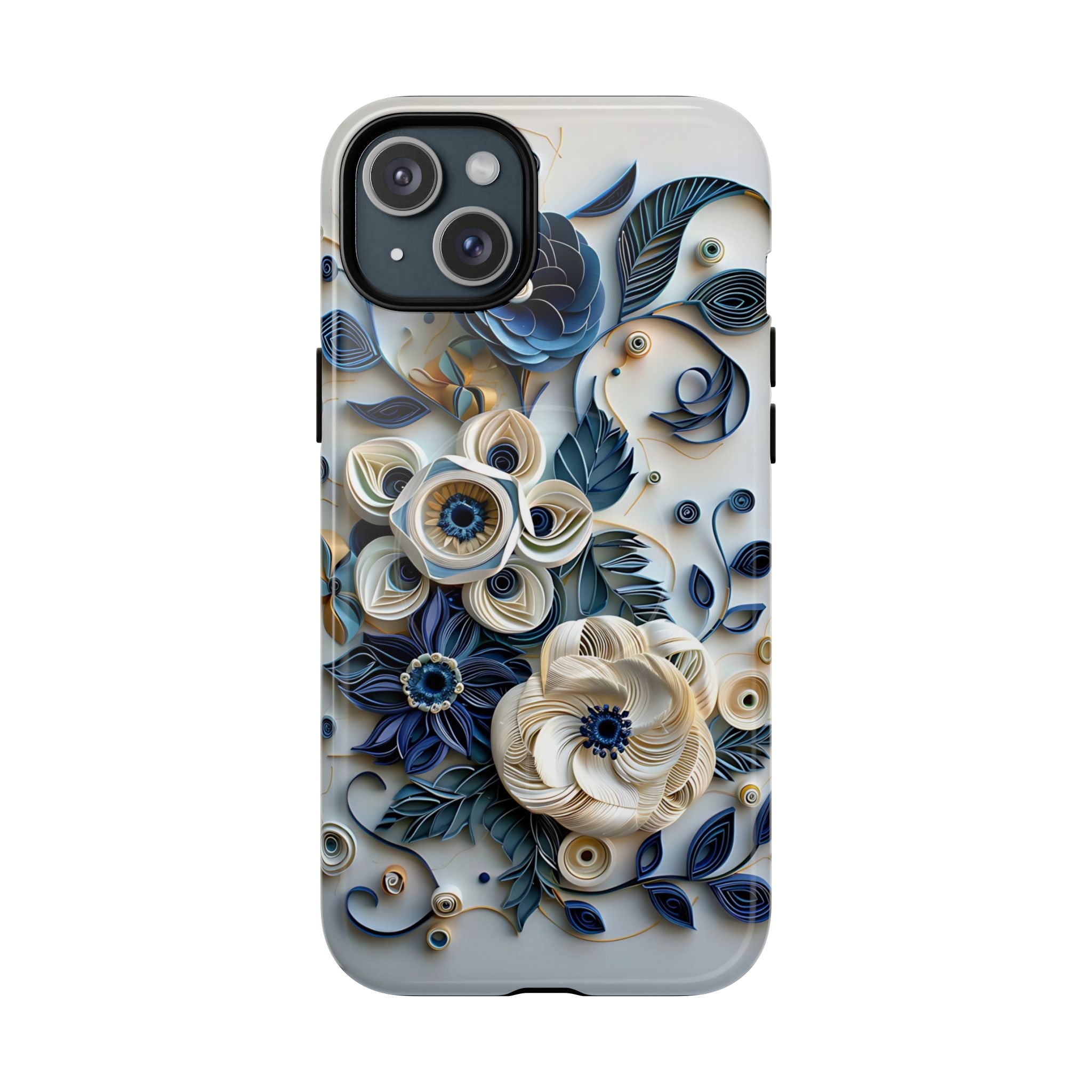 Floral Quilled Art Tough MagSafe Phone Case