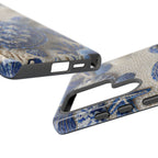 Sea Turtle Blue Ceramic Pattern Samsung Galaxy Phone Case