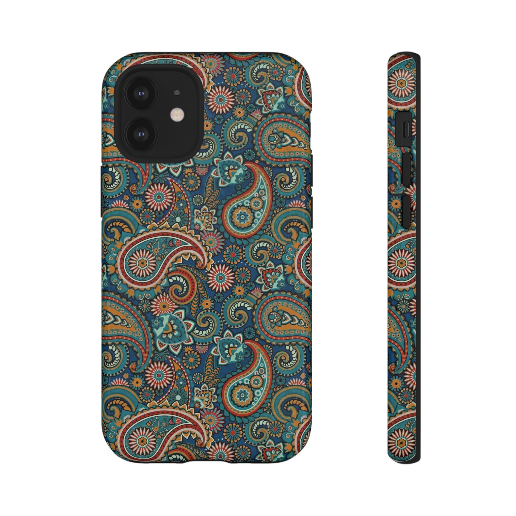 Batik Vibrant Paisley Protective Tough iPhone Case