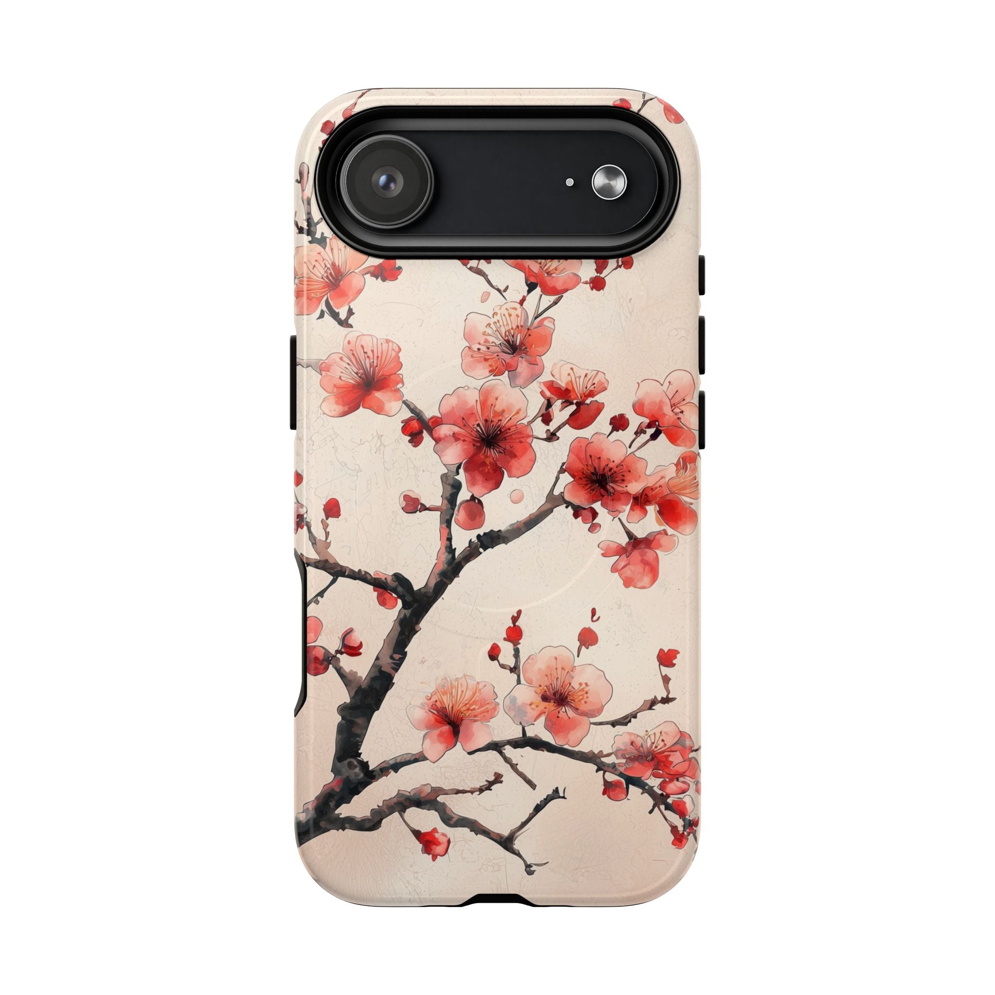 Cherry Blossom MagSafe iPhone Case | Floral Pink Blossom Branch Design