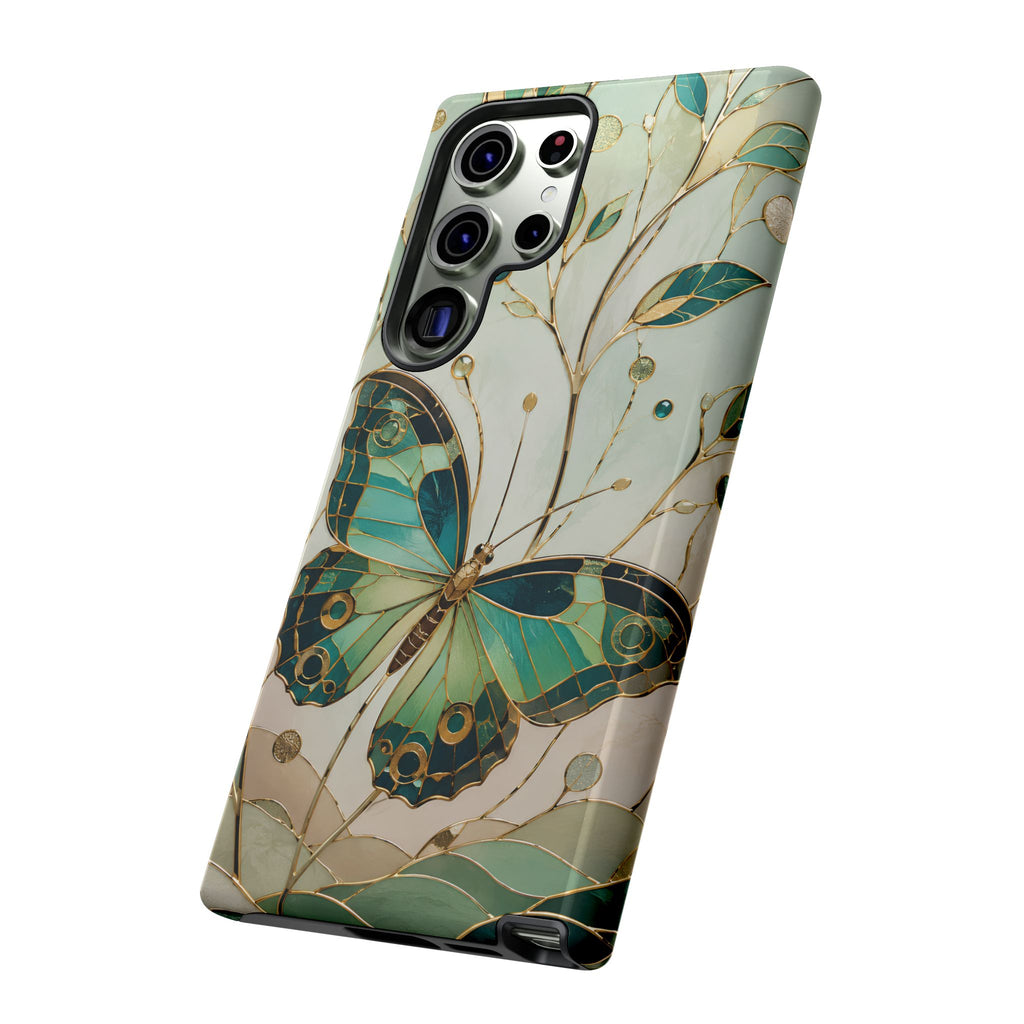 Butterfly Samsung Galaxy Phone Case | Stained Glass Phone Case