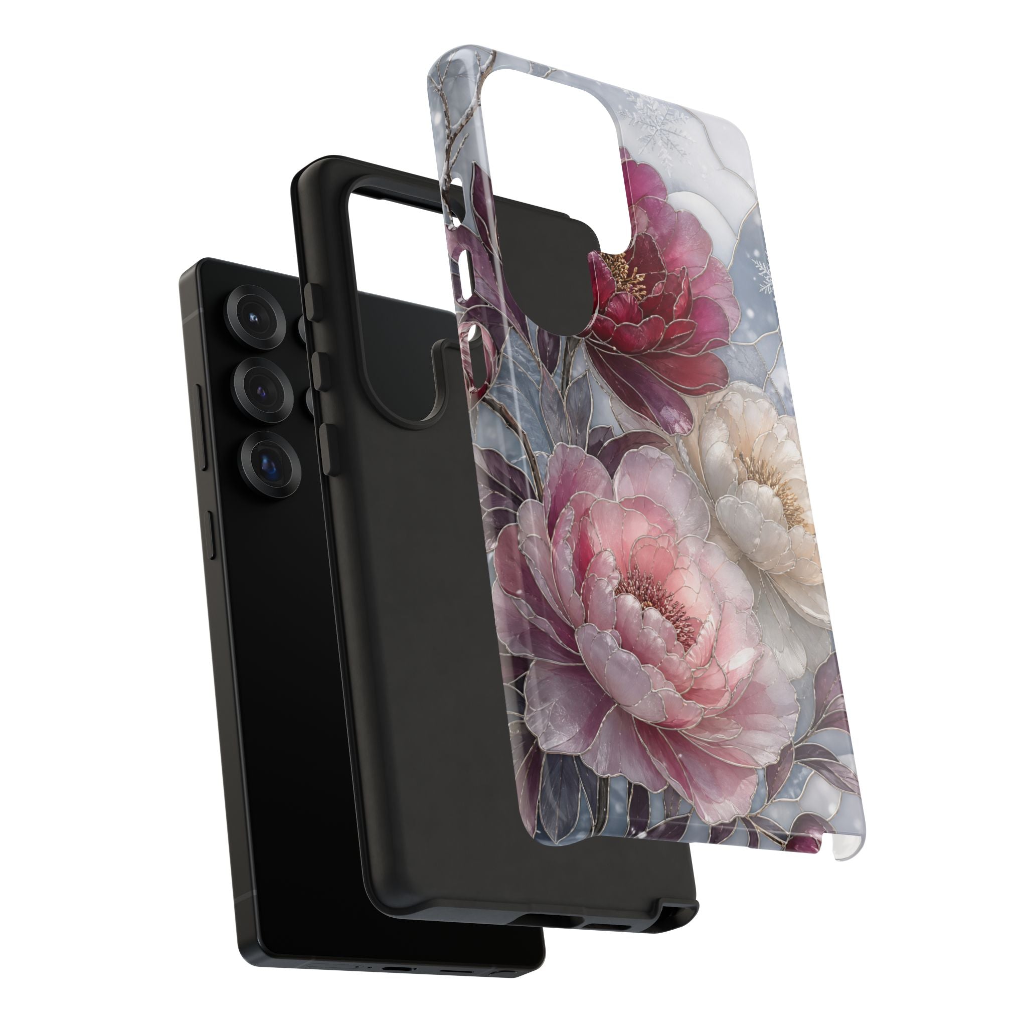 Vintage Floral Samsung Galaxy Phone Case | Peony Flower Phone Case