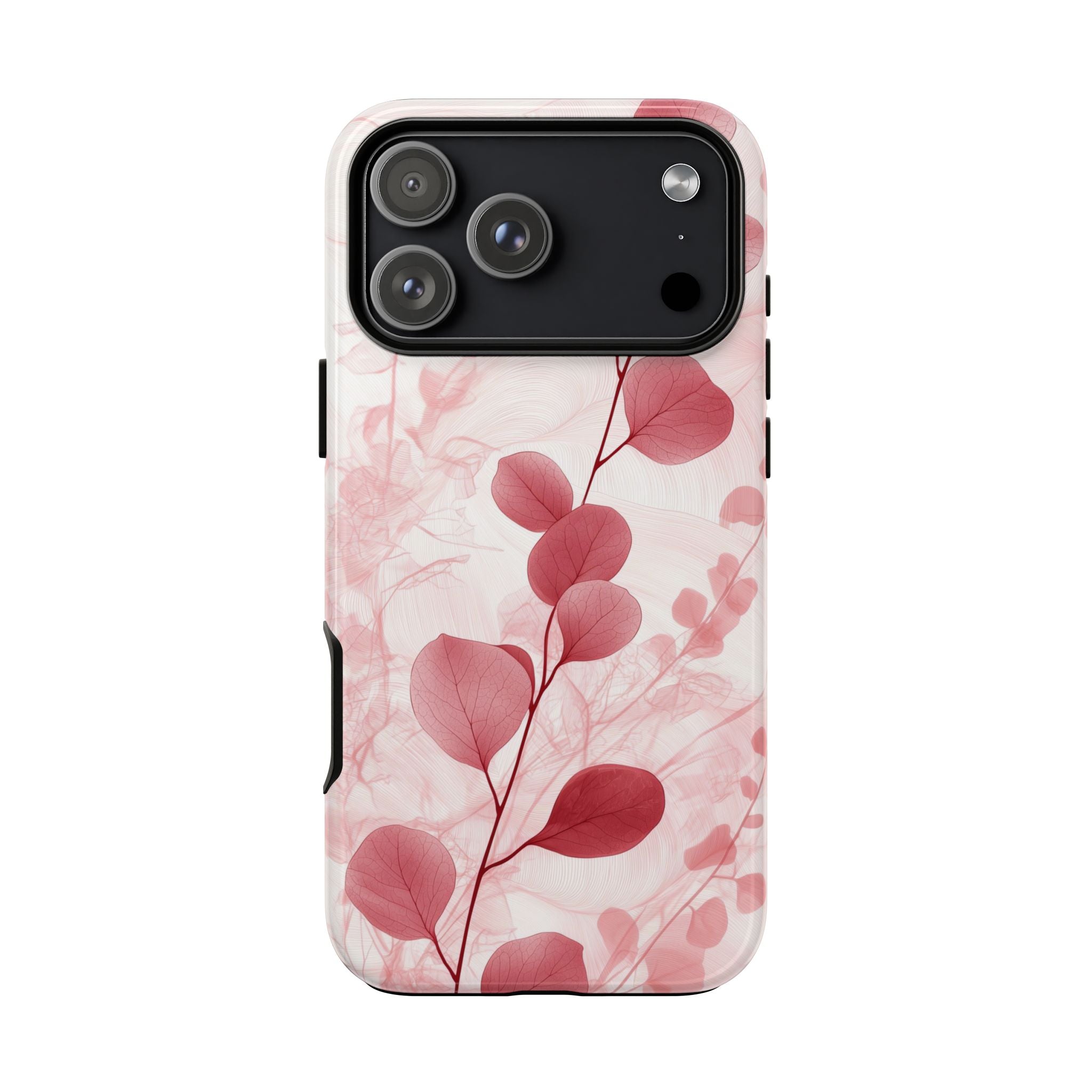 Pink Botanical Floral Eucalyptus iPhone Case
