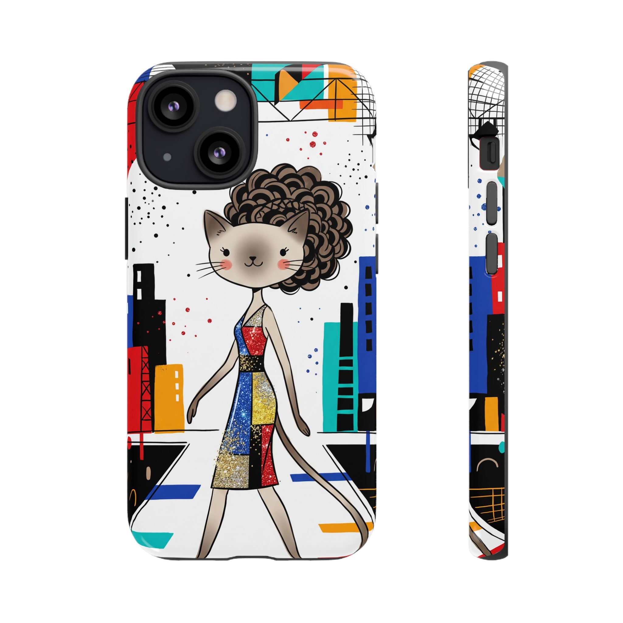 Catwalk City iPhone Case | Cute Fashion Cat